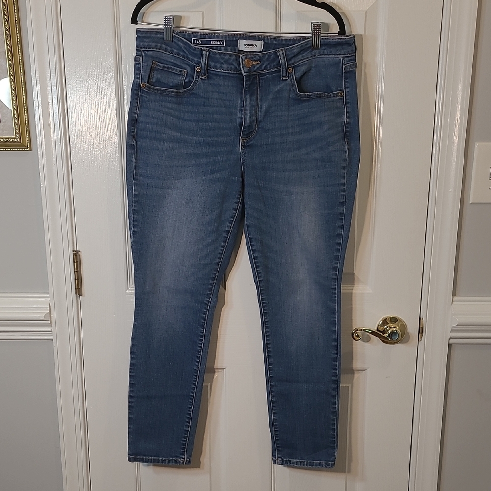 Sonoma Women's Classic Blue Skinny Jeans